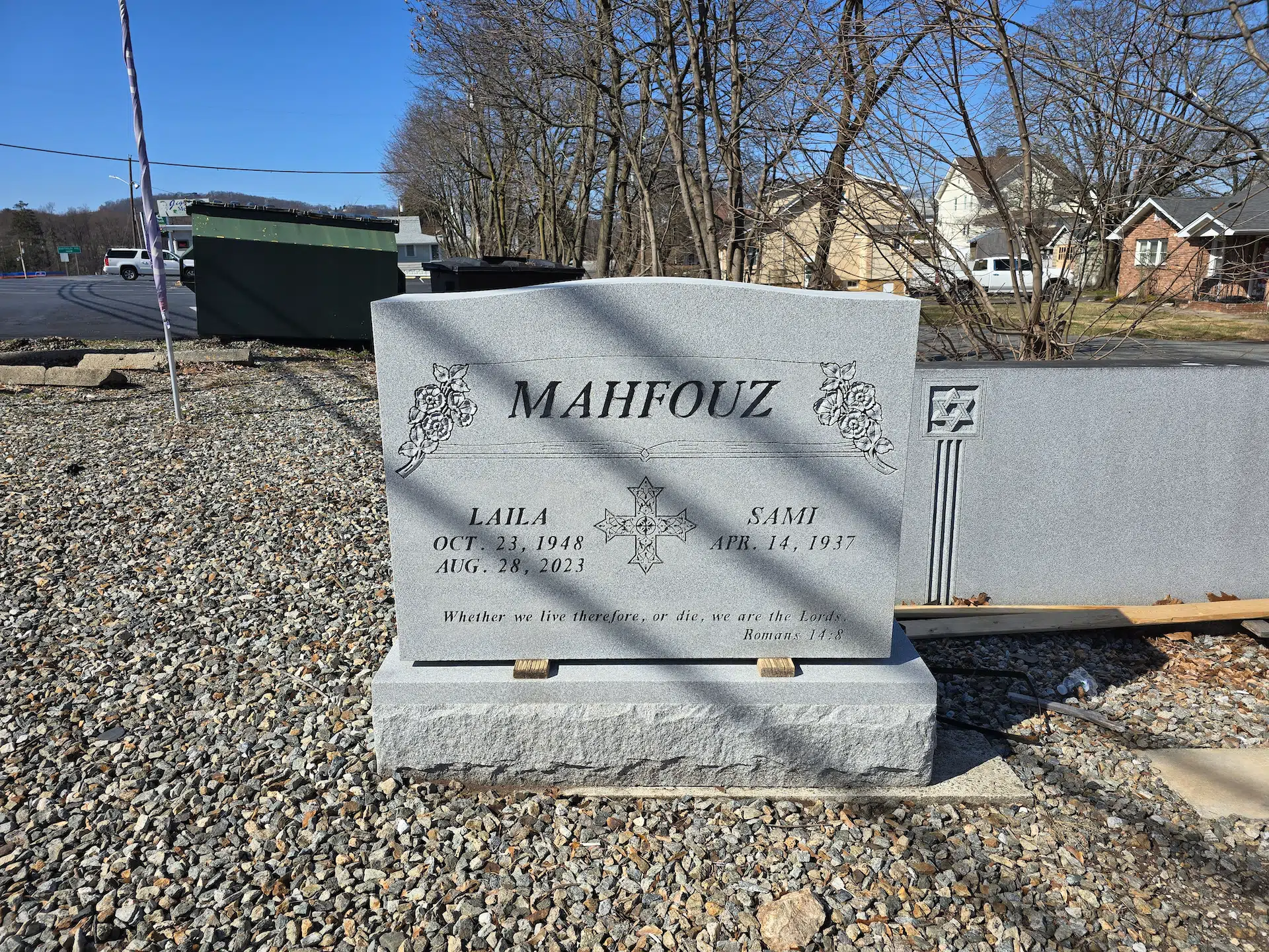 Granite Headstone Examples hand-carved by Headstone Gallery in NJ — image 1
