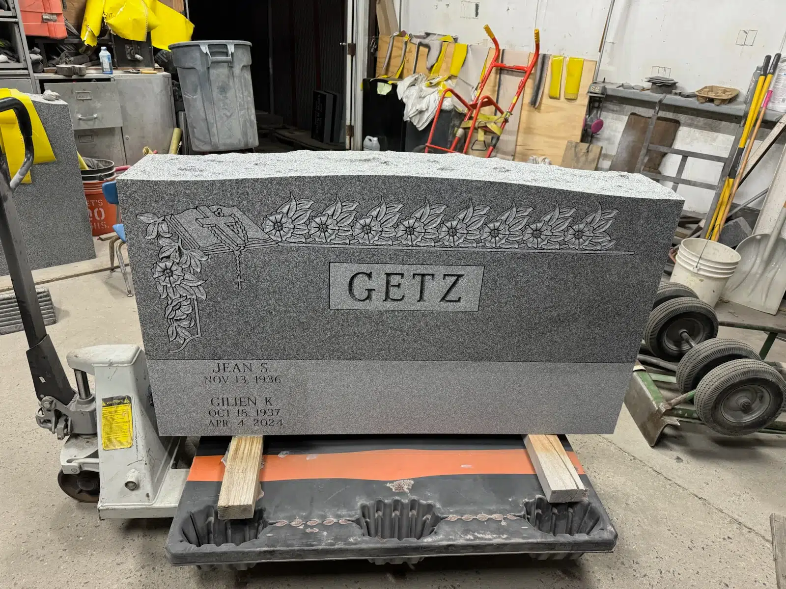 Granite Headstone Examples hand-carved by Headstone Gallery in NJ — image 5